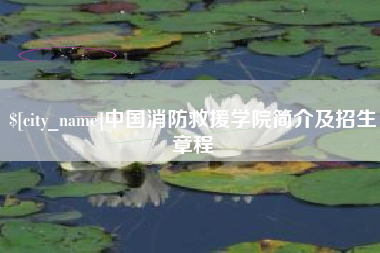 衡水中国消防救援学院简介及招生章程