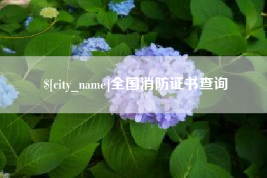 衡水全国消防证书查询