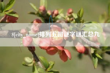 衡水排列五图谜字谜汇总九