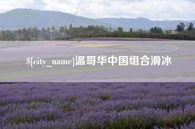 衡水温哥华中国组合滑冰