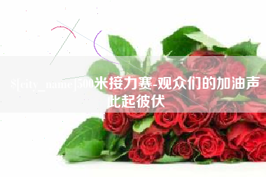衡水500米接力赛-观众们的加油声此起彼伏
