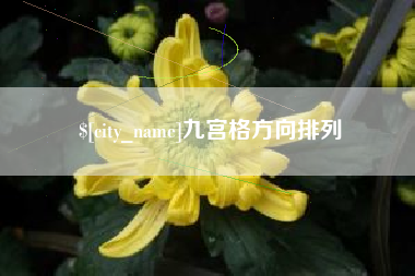 衡水九宫格方向排列