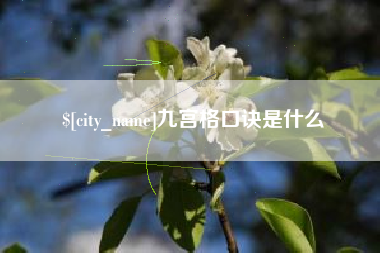 衡水九宫格口诀是什么