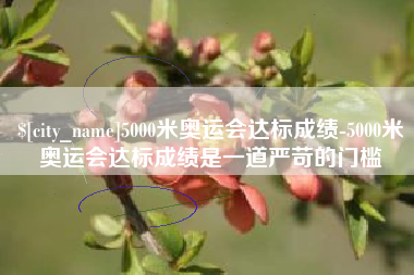 衡水5000米奥运会达标成绩-5000米奥运会达标成绩是一道严苛的门槛