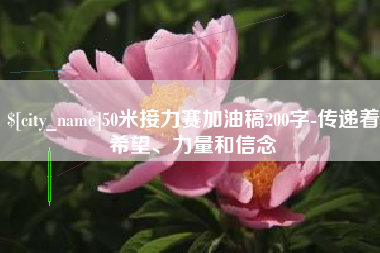 衡水50米接力赛加油稿200字-传递着希望、力量和信念