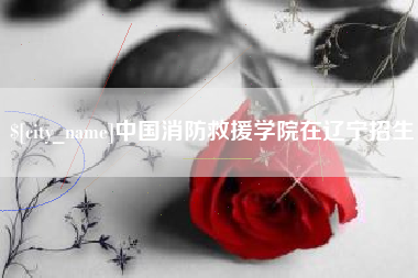 衡水中国消防救援学院在辽宁招生