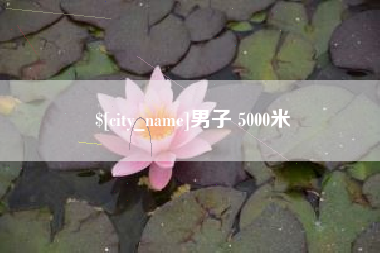 衡水男子 5000米
