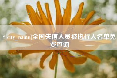 衡水全国失信人员被执行人名单免费查询