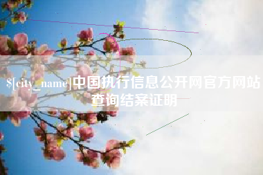 衡水中国执行信息公开网官方网站查询结案证明