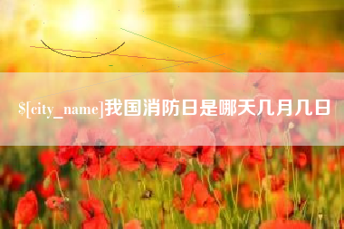 衡水我国消防日是哪天几月几日