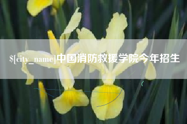 衡水中国消防救援学院今年招生