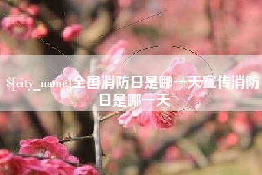 衡水全国消防日是哪一天宣传消防日是哪一天