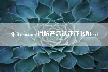 衡水消防产品认证证书和cccf