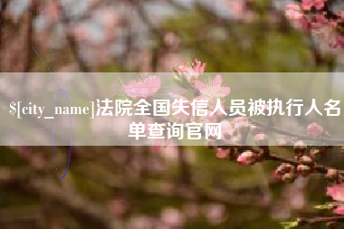 衡水法院全国失信人员被执行人名单查询官网