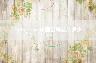 衡水中国金牌总共多少