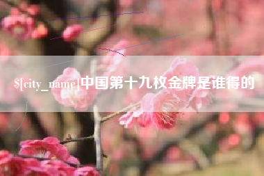 衡水中国第十九枚金牌是谁得的