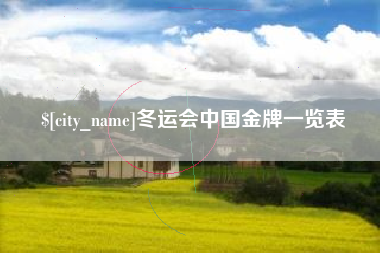 衡水冬运会中国金牌一览表