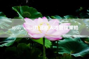衡水九宫格人才管理策略