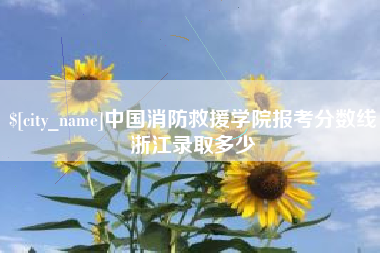 衡水中国消防救援学院报考分数线浙江录取多少