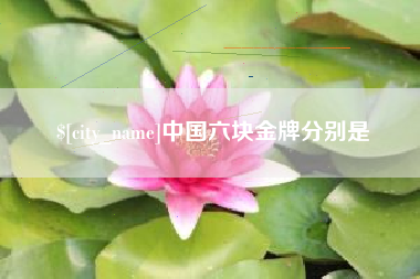 衡水中国六块金牌分别是